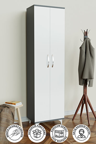 Hediyeler Kapında 5 Raflı Çok Amaçlı Mutfak Dolabı Banyo Balkon Erzak Dolabı