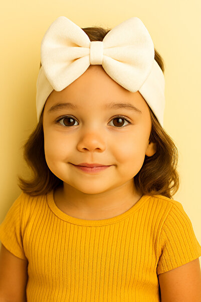 Eray Kids Girl's Padded Bow Detailed Casual Bandana 2-Piece Set (Ages 2-5)