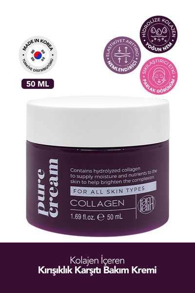 Lamelin Kolajen Içeren Kırışıklık Karşıtı Bakım Kremi Collagen Pure Cream 50 ml