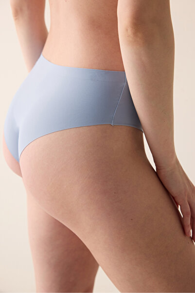 Penti Invisible Laser Lace Cut Light Blue Hipster Panties