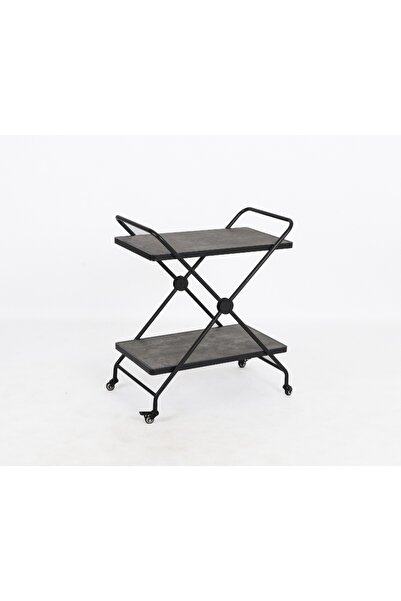 private house Modern Elegance Trolley Tea and Coffee Serving Trolley Grey