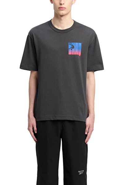 Reebok GS HS SHAQ SILO LOGO TEE Siyah Erkek Kısa Kol T-Shirt