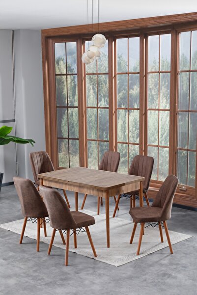 Hardalım Consept Manolya Atlantik Çam 80x130 Açılabilir Yemek Masası, Yemek M...
