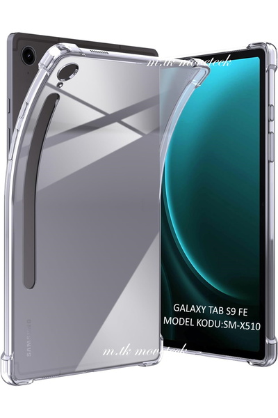 m.tk moveteck Galaxy Tab S9 Fe /s10 Fe/S10 Lite Uyumlu Kılıf Arkası Şeffaf Kö...