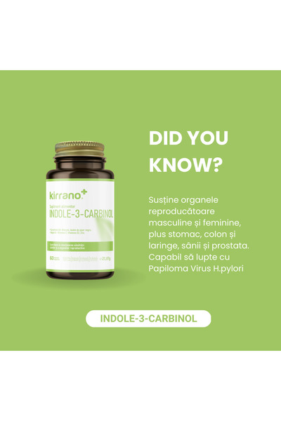 Kirrano Indole-3-Carbinol hormonal health and vitality.