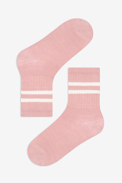 Penti Pinky Lines Girl's Tennis Socks Set of 3 - Multicolored