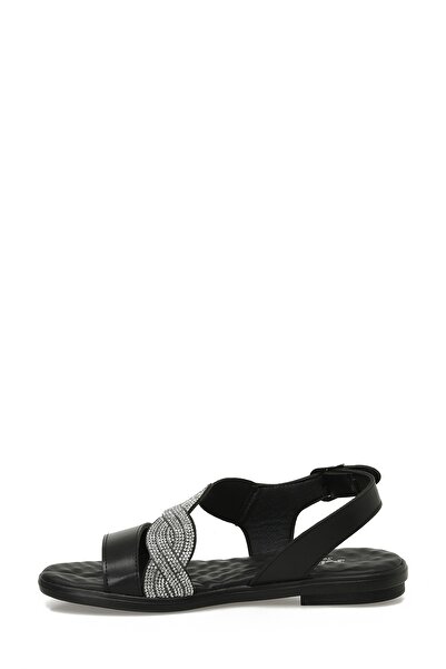 Polaris 325054.Z 5FX Siyah Kadın Düz Sandalet