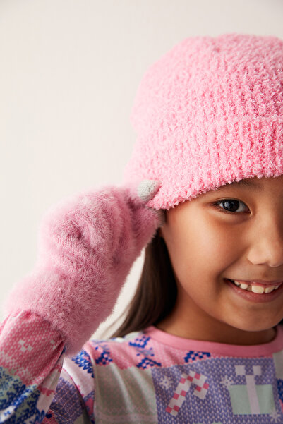 Penti Girl's Glittery Pink Beret