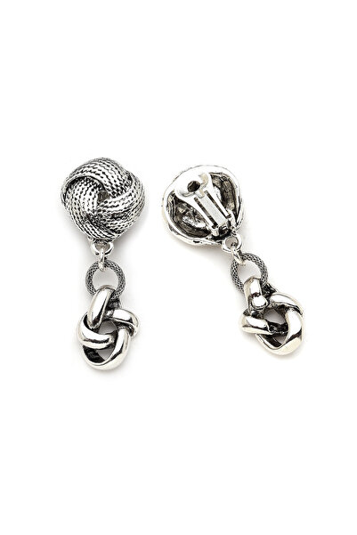 Mon Reve Universe Gümüş Kaplama Klips Küpe