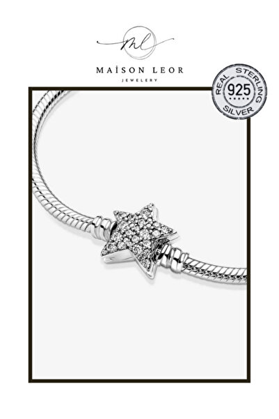 maisonleor Asimetrik Yıldız Klipsli Bileklik Charm Taşıyıcı