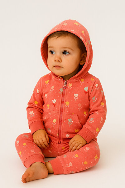Hooded Zippered 2pcs Set