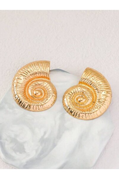 MioArt Özel Seri Deniz Kabuğu / Salyangoz Tasarım Küpe