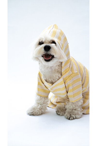 Oli and Lui SARI PEŞTEMAL Köpek Bornozu