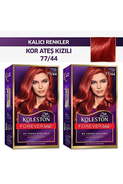 Wella Koleston Kit 77/44 Kor Ateş Kızılı x2 Adet