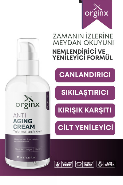 Orginx Yaşlanma Ve Kırışıklık Karşıtı Aydınlatıcı Krem 30 ml