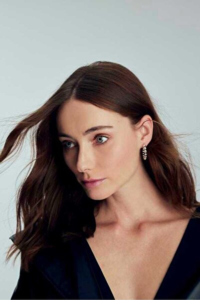 Mon Reve Paup Gümüş Kaplama Halka Iğneli Küpe