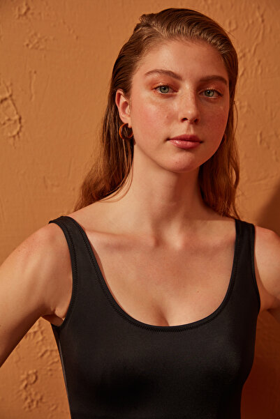 Penti Black Basic Sports Swimsuit