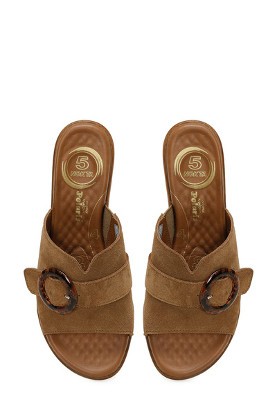 Polaris 5 Nokta 105499.SZ5FX Taba Kadın Terlik