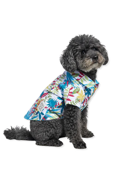 Oli and Lui Tropical Patterned Dog Shirt
