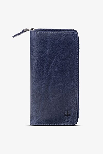 Getto Deri Luis Fermuarlı Telefon Hazneli Deri Kişiye Özel İsim Baskılı Cüzdan