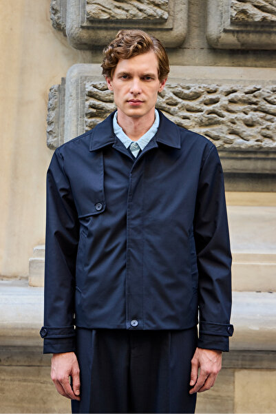 Danger Ανδρικό μπουφάν με κανονική εφαρμογή, μπλε ναυτικό