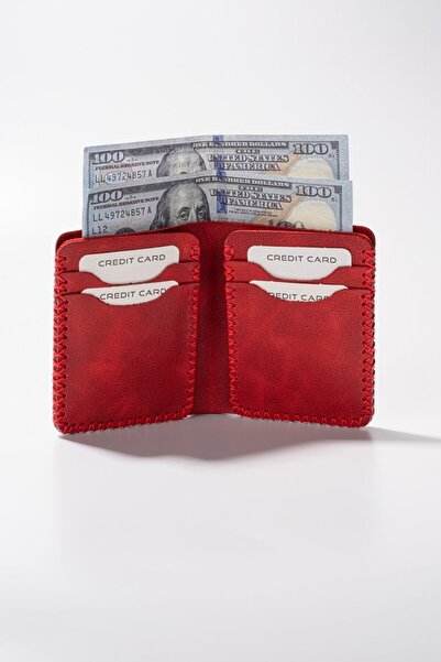 Getto Deri Quebec El Yapımı Hakiki Deri Kişiye Özel İsim Baskılı Cüzdan