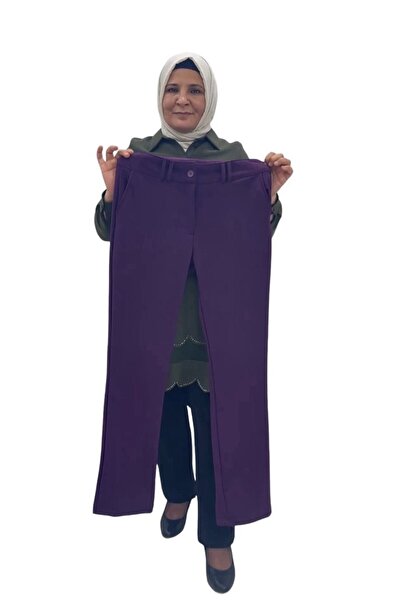 Sevda Kılınç بنطال بأرجل أنبوبية من الكريب الليكرا مقاس كبير