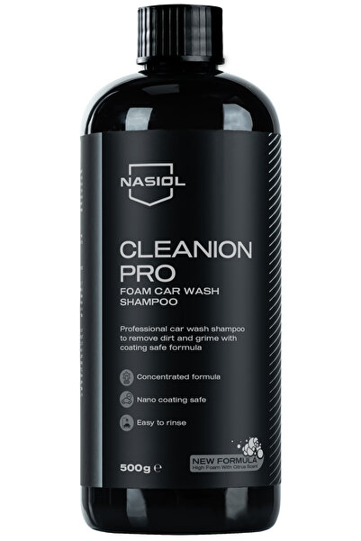 Nasiol Cleanion Pro Yoğun Köpüklü Konsantre Araç Yıkama Şampuanı-25 Yıkama-500gr-Fırçasız Oto Yıkama
