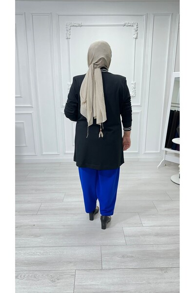 Sevda Kılınç BÜYÜK BEDEN KREP KUMAŞ ŞALVAR PANTOLON