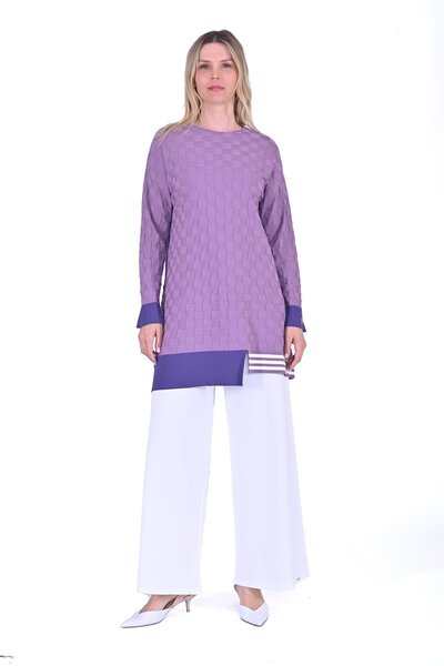 Invee Cutting Sugar Knitwear Tunic Eflatun