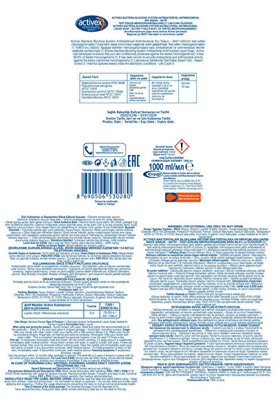 Activex Sıvı Sabun Aktif 1,5 LT + 1 LT + 500 Ml