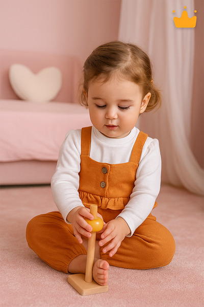 Babyhola Holiday Baby Girl Child Salopet Badi Suit 2338