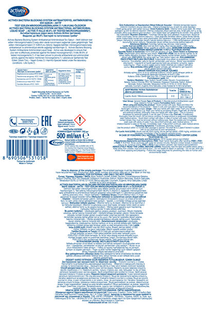 Activex Sıvı Sabun Aktif 2x1 LT + 2x500 Ml