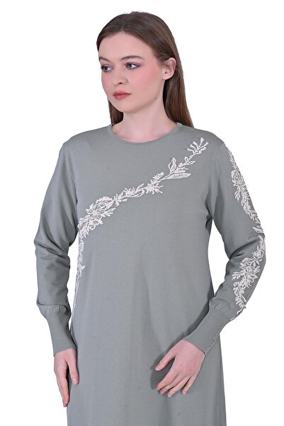 Invee Плетена рокля с розов и диамант KÜFRENGİ