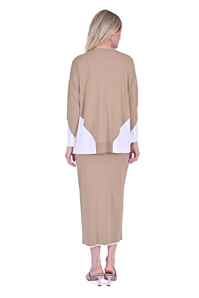 Invee Геометрична плетена туника CAMEL