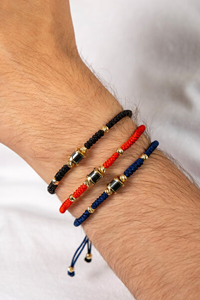 Safir Kuyumculuk Altın Erkek İp Bileklik