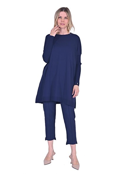 Invee Plain Tunic Dark Blue