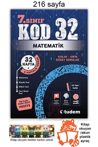 Tudem Yayınları 7. Sınıf Matematik Kod 32 Haftalık Alıştırma Yeni Nesil Soru ...