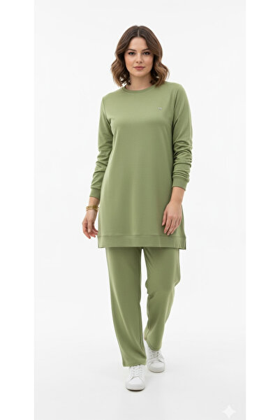 Linvey Basic Embroidered Sports Double Set