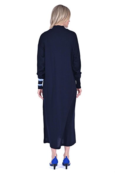 Invee Yün Hakim Elbise LACİVERT