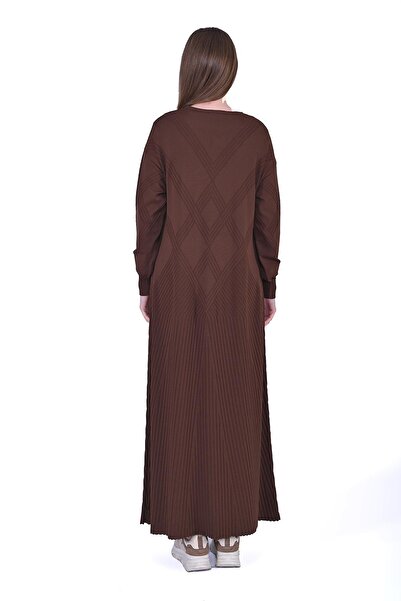 Invee Baklava Knitwear Dress Browni̇
