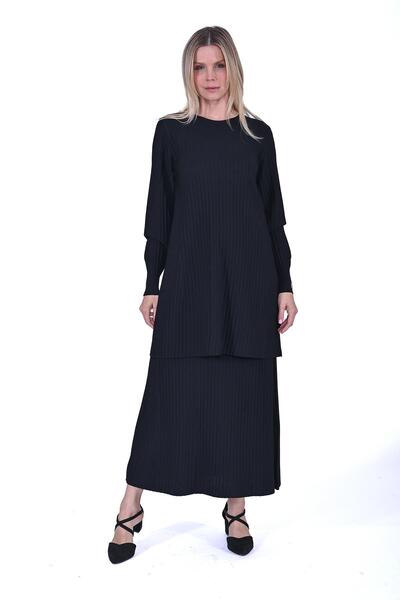 Invee Groove Knitwear Tunic Black