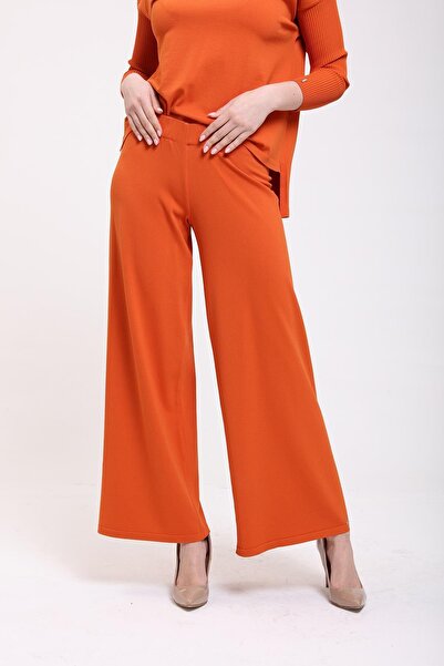 Invee Straight Leg Knitwear Trousers Koral