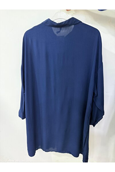 Sevda Kılınç Великий розмір Віскозна тканина Орхідея Сорочка