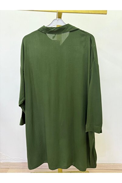 Sevda Kılınç Plus Size Viscose Fabric Orchid Shirt