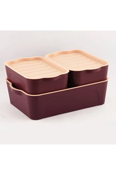 ELİFSU HOME Storage Container Set (2 Liter+2 Liter +5 Liter