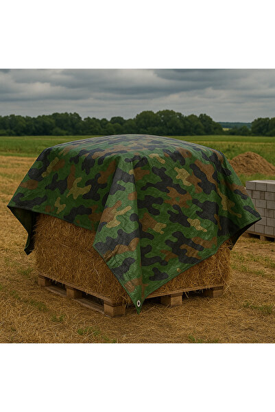SGTT Prelată impermeabilă camuflaj militar, 2x3m cu inele de fixare, 80gr/m