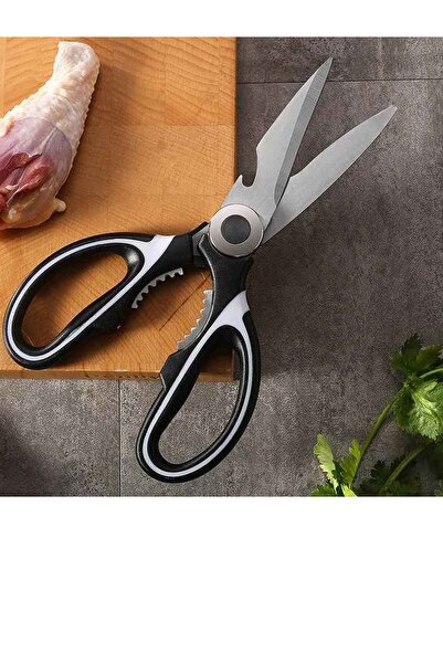 Kitchen Beauty Paslanmaz Çelik Ultra Keskinleştirilmiş Mutfak Makası Çok Amaçlı Fonksiyonlu Balık Et Sebze Makası