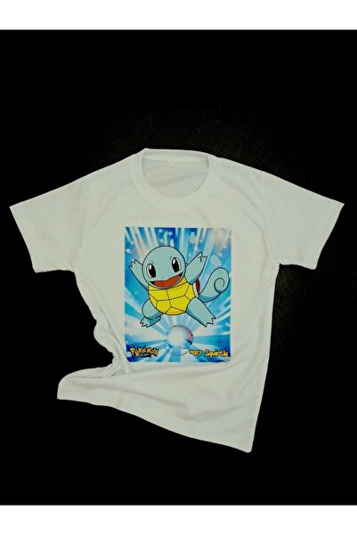 Bella Bambini Fashion Tricou unisex pentru copii cu imprimeu Pokemon Squirtle