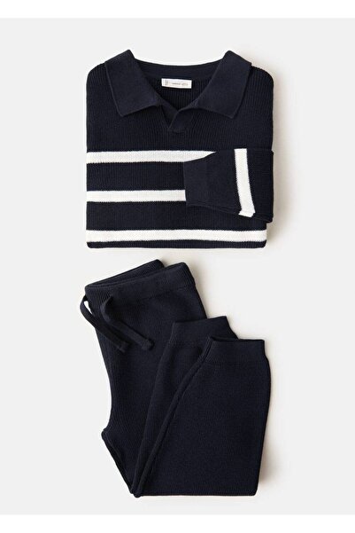 MANGO Baby Pamuklu dokuma pantolon